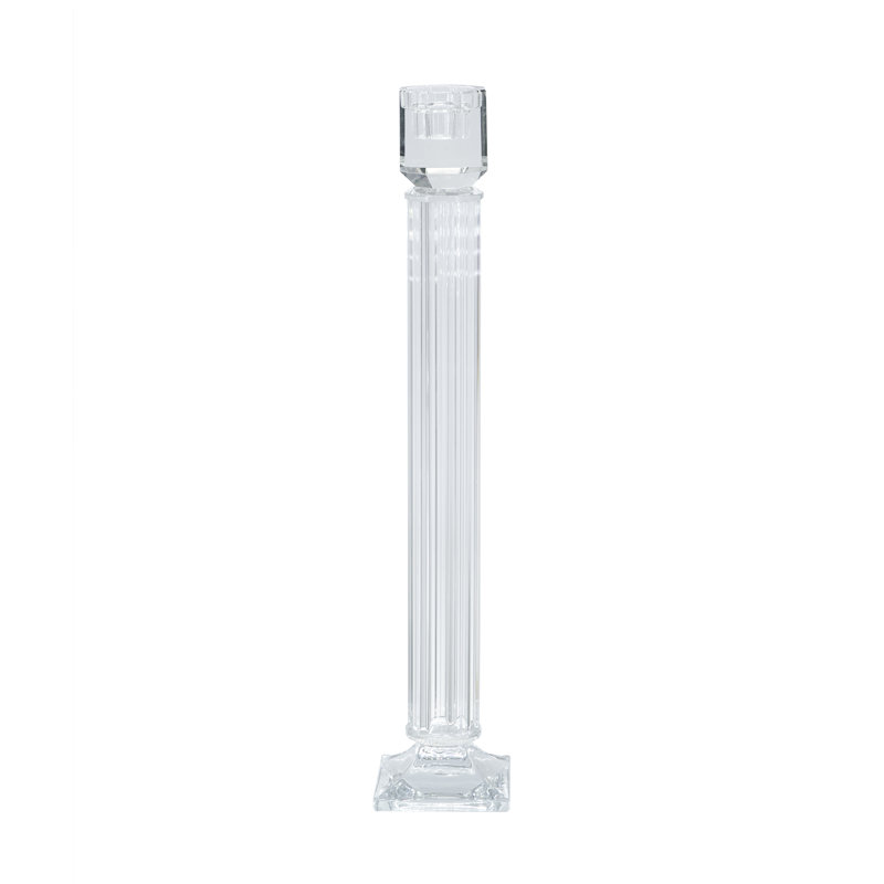 Porte-bougie effilé D3.5X18, H 18,1 po x l 3,5 po x P 3,5 po