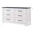 Ursula 52"W Farmhouse 6 Wide Drawer Dresser, Bedroom Chest of Drawers With  Anti-Tip Design-22230167