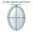 Rubie Manufactured Wood, Glass Oval Wall Mirror-2062450040