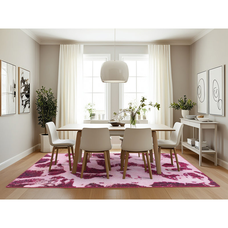 Tapis abstrait multicolore Starkweather, Rectangle 7 pi x 10 pi