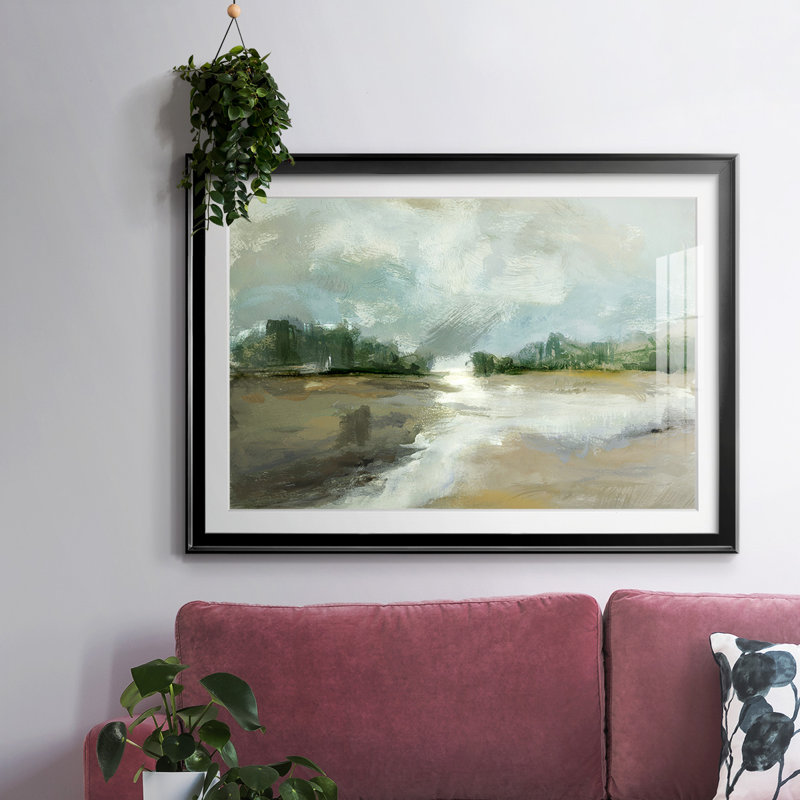 Différentes lumières encadrées sur papier, H 15 po x l 21 po x P 1,5 po, Noir