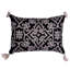 Ensemble de housses de coussin en lin noir avec broderie beige - Décoration de Noël 14 x 20 pour canapé et pièce-648061256-648061259