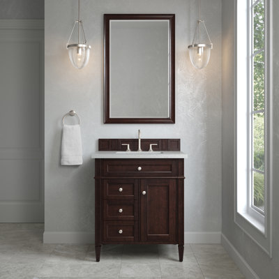 Dussault 30 " W Freestanding Standard 1 Single Vanity Bathroom Vanity With Top