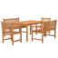 Blauser 4 - Person Patio Dining Set with Rectangular Table