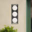 Applique murale en acier inoxydable H 19 po Davida