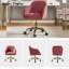 Chaise de travail en velours Adan-911968073