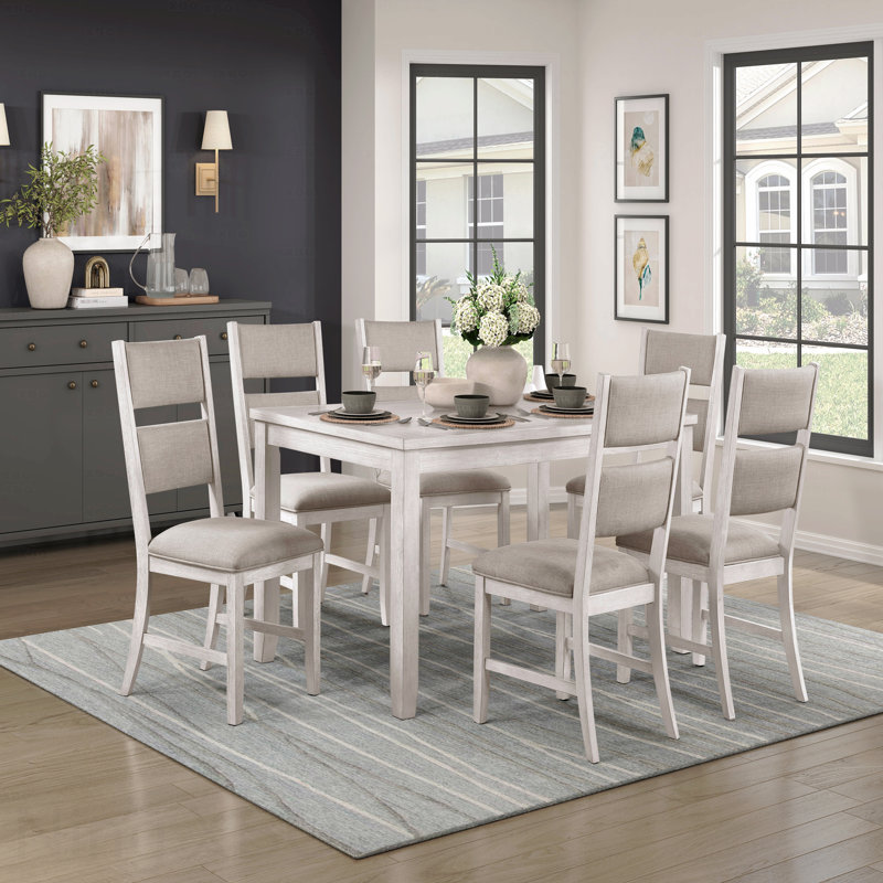 Modern Farmhouse Dining Table Durable Solid Wood