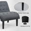Chaise d'appoint rembourrée Abiha Canora Grey-1076409670