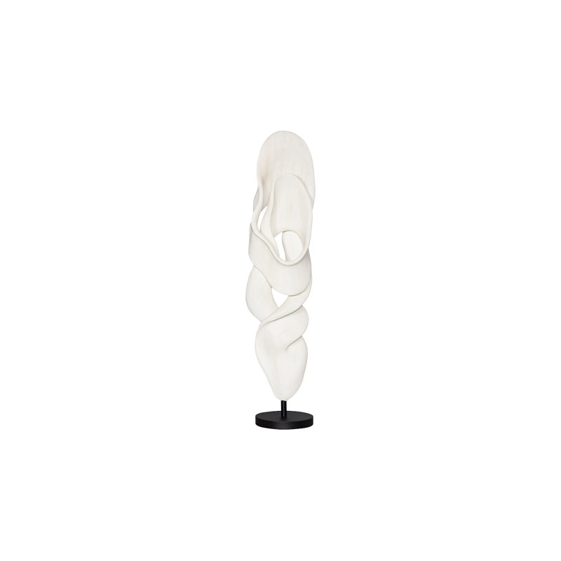 Cast Dancing Sculpture, Glissade, Faux Bleached