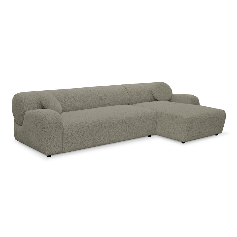 4 Seater Corner Sofa, Left Hand Facing, Taupe Grey