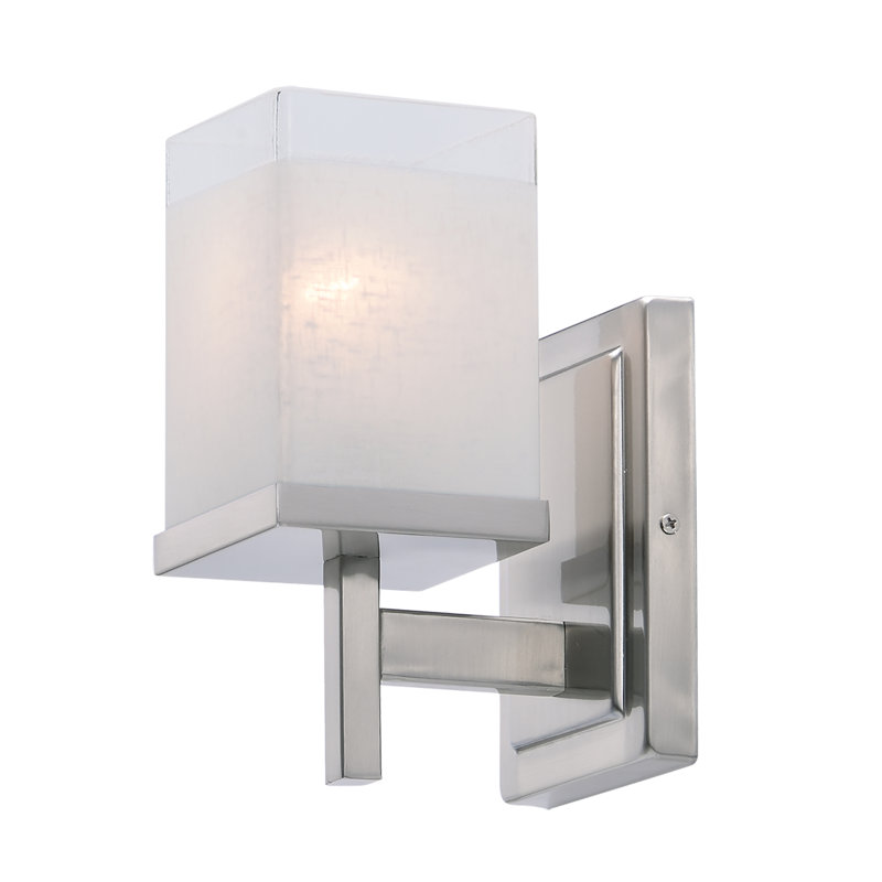 Ghadir Dimmable Vanity Light, Satin Nickel