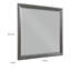 Miroir de coiffeuse Stacy, structure en bois gris brossé, 39 x 41