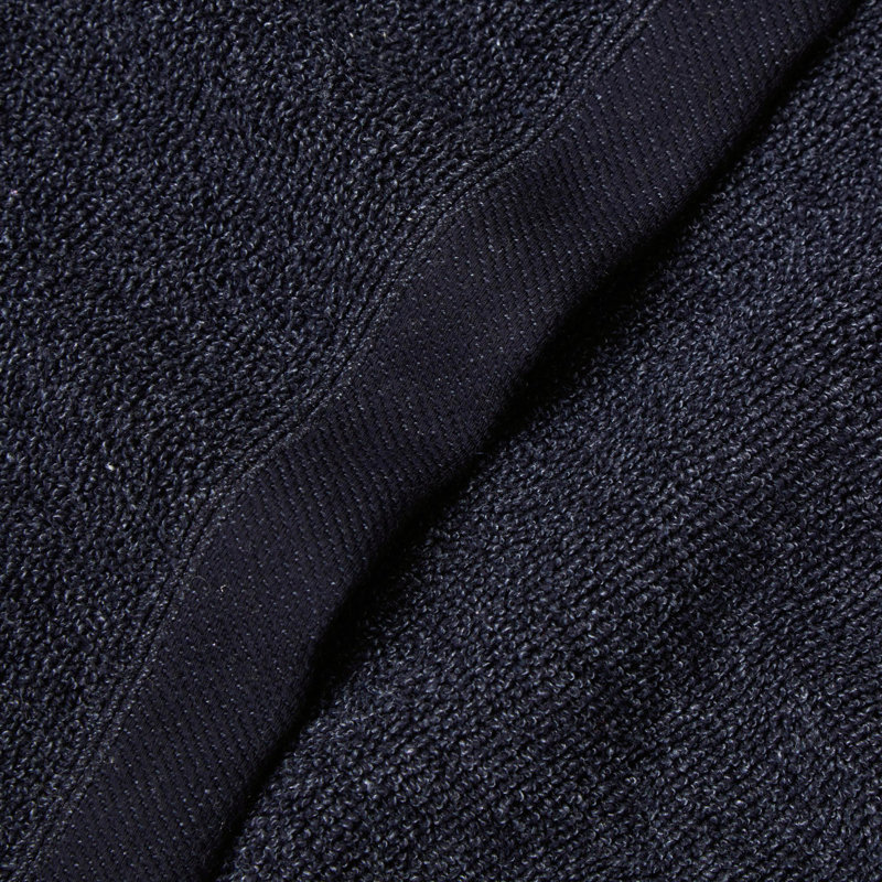 Aichatou Plush Bath Sheet, Navy