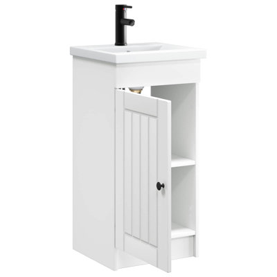 Single Bathroom Vanity with Ceramic Basin