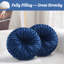 Velvet Round Decorative Pillow for Sofa Decor (15-Inch)-99170726