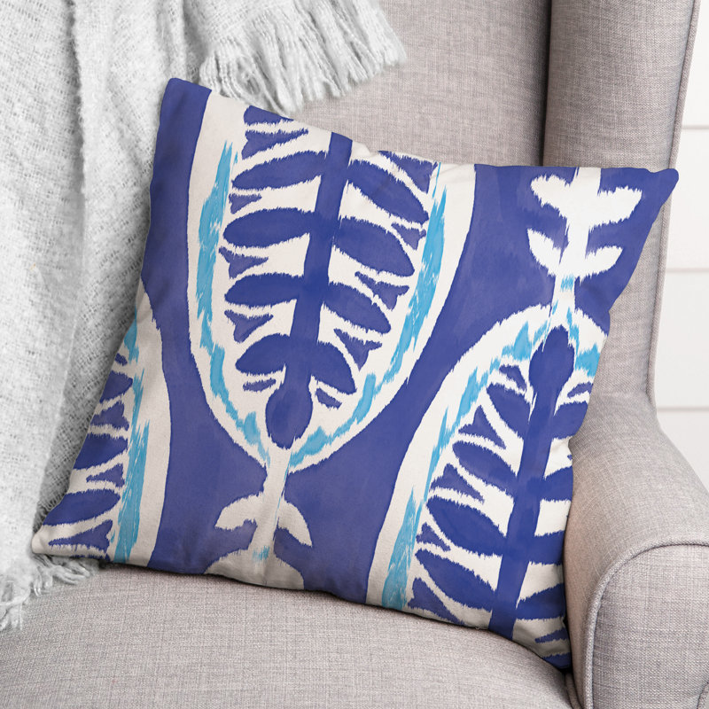 Housse et insert de coussin extérieur d'extérieur, Bleu