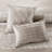 7 Piece King Bedding - Taupe Chenille Luxury Bed
