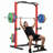 Himimi Power Cage with Adjustable Weight Bench, Pull-Up Bar and J-Hooks for Home Gym Strength Training