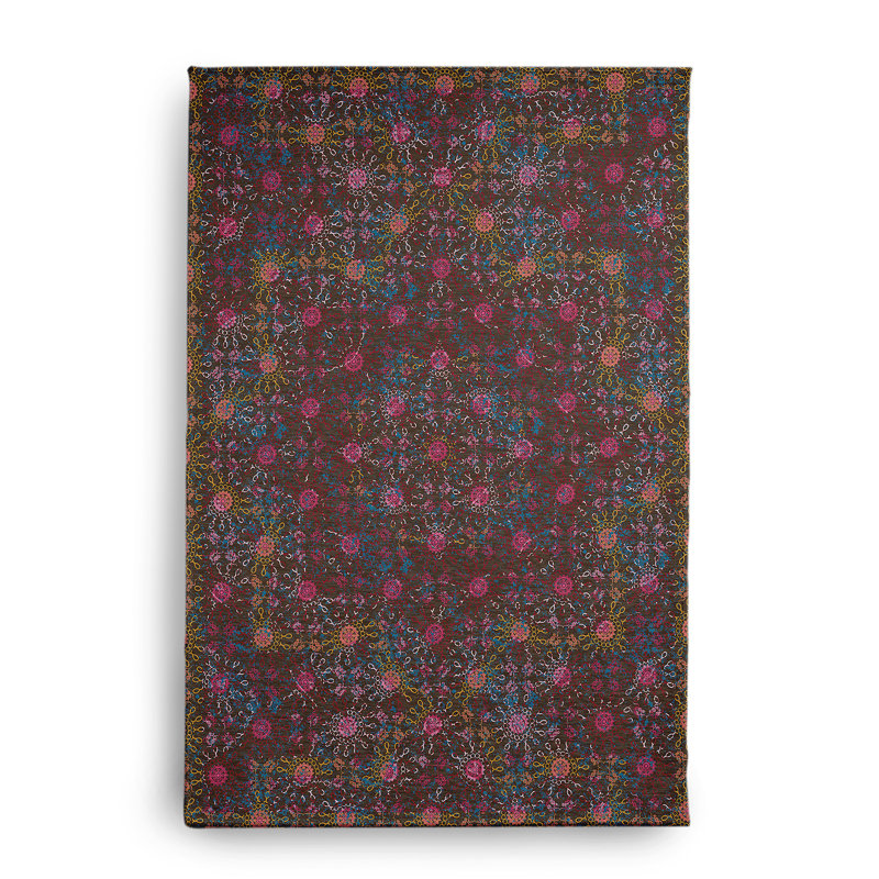 Tapis intérieur / extérieur en chenille tissé à la machine en brun, Rectangle 2 pi x 3 pi