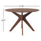 Fenway 47" Wood Dining Table