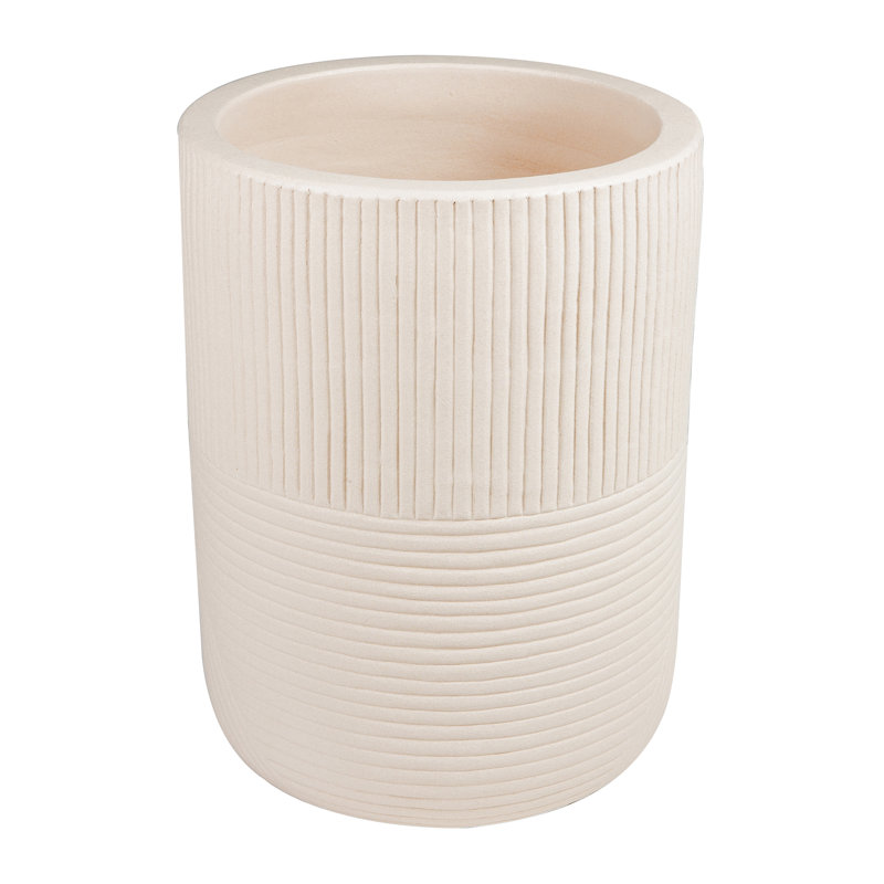 Provenance Signature Handmade Ceramic Planter, Matte Sand