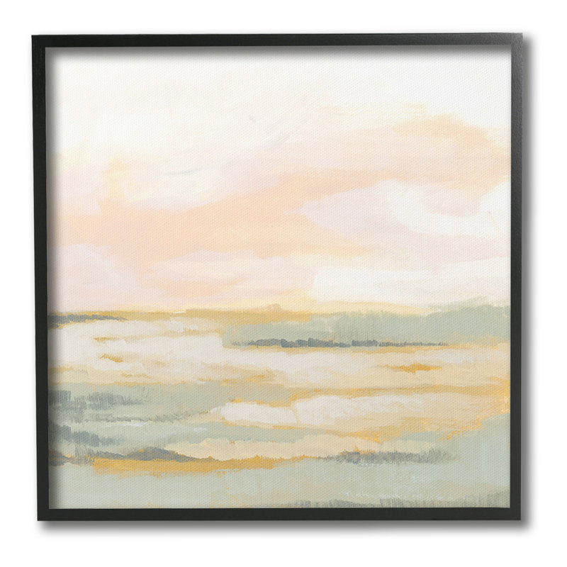«Pastel Clouds Landscape Single Photo Frame» par June Erica Vess sur toile, Giclée encadrée noir minuit, H 24 po x l 24 po