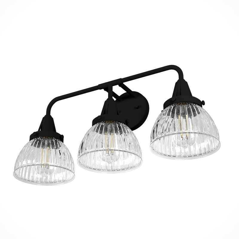 Hunter Cypress Grove Natural Iron 3 Light Vanity Wall Light Fixture, Natural Iron
