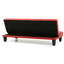 Canapé-lit polyvalent rouge contemporain-1789484360