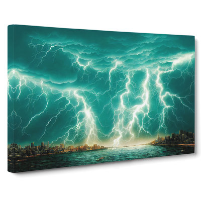 Urban Thunderstorm - Wrapped Canvas Print