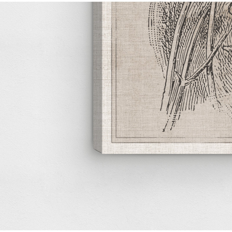 «Poppies on Linen» par Oliver Gal - reproduction de dessin sur toile tendue, H 81 po x l 54 po, Toile