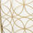 Iron Fireplace Protector, Overlapping Circle Pattern, Single, Gold Stylish Screen, Geometric Overlap, Single Panel, Golden Hue