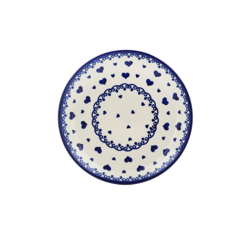 Assiette d’apéritif de poterie polonaise 8 po