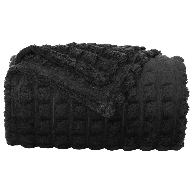 5.2-31 Throw Blanket, 270cm x 240cm, Black