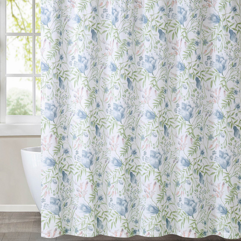 Rideau de douche simple 100% coton Avamarie