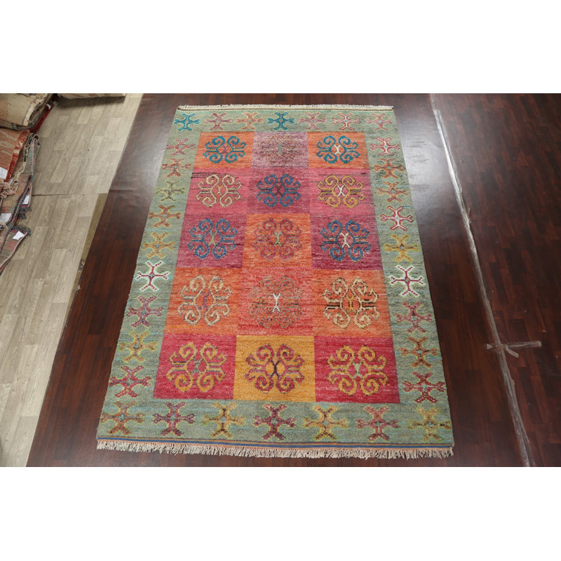 Tapis marocain en laine noué à la main 9 x 13
