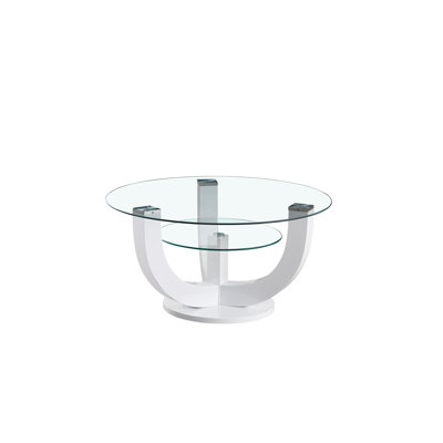 Joleen Pedestal Coffee Table with Storage