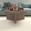 Table basse de 36 po de largeur avec base cannelée - Centre de table scandinave en chêne gris antique pour salon | Holm-715092813-715092815