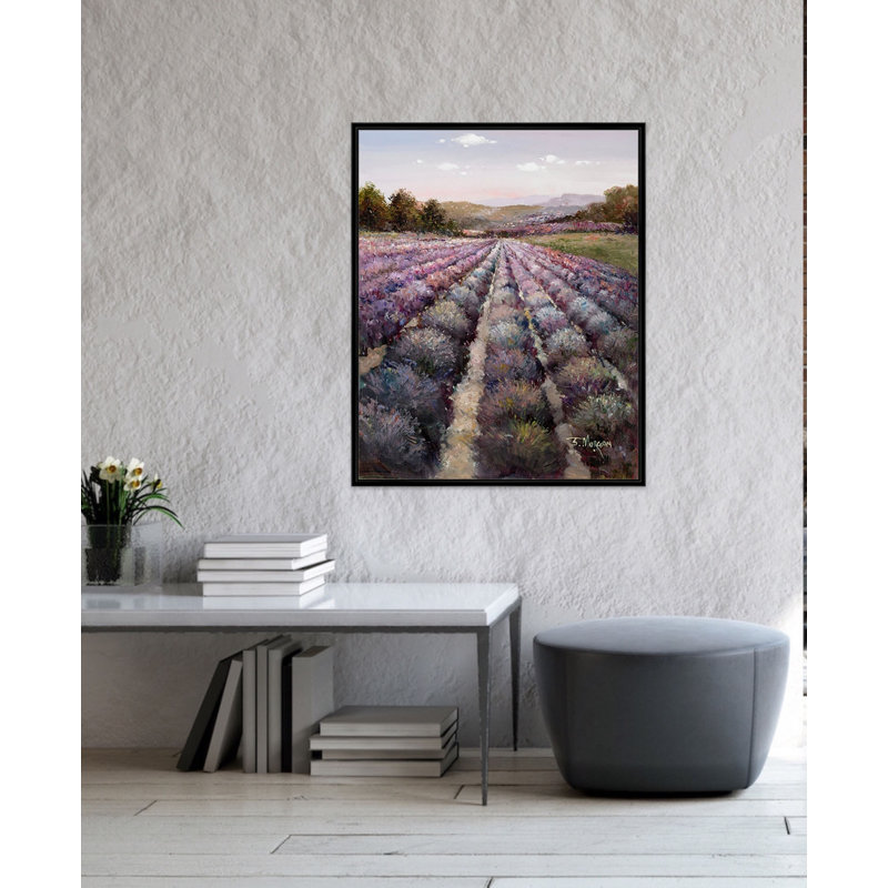Lavender Fields Forever Print, Black