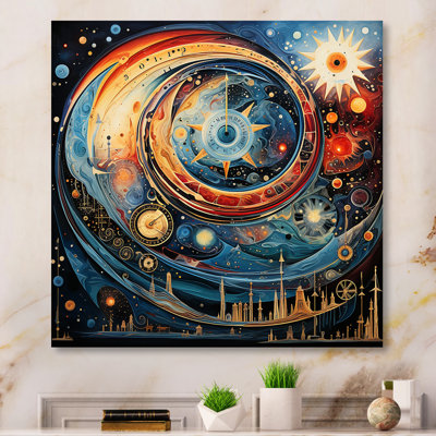Celestial Astrology Galaxy Collage III - Astrology Metal Wall Art
