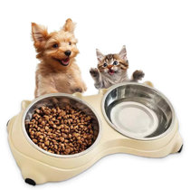 Dog Bowls Signature Housewares Ceramic Pet Bowl Set Food Water