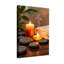Bain et lessive bougie pierres légères serviette plante fumée atmosphère paisible-1381091710