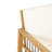 Malott Acacia Outdoor Lounge Chair