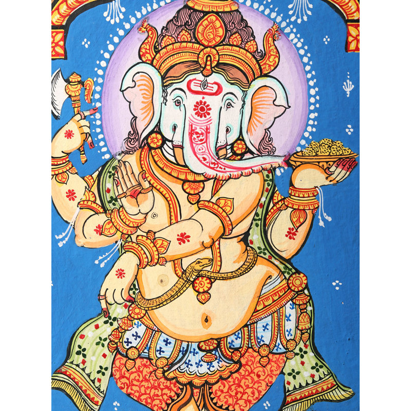" Dancing Ganesha " Painting Print