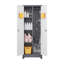 Armoires de rangement en métal, armoire à outils de nettoyage avec porte verrouillable, grand porte-outils à balais et rangement, grande armoire de rangement pour cuisine, garde-manger, bureau, magasin