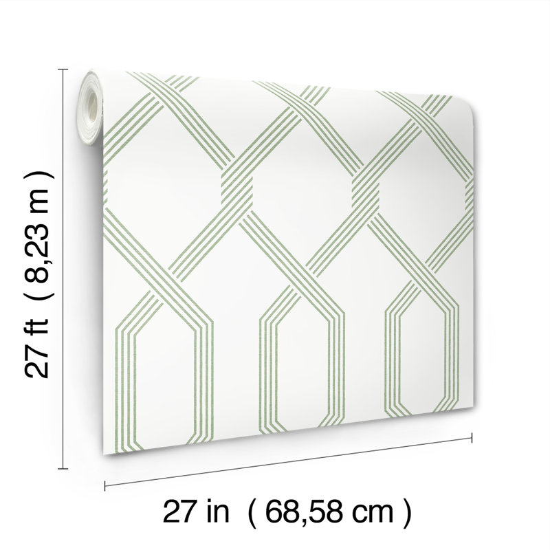 Palisade Geometric Wallpaper Double Roll, Green