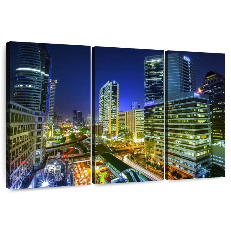 Sireci Bustling Bangkok, 32" H x 50" W