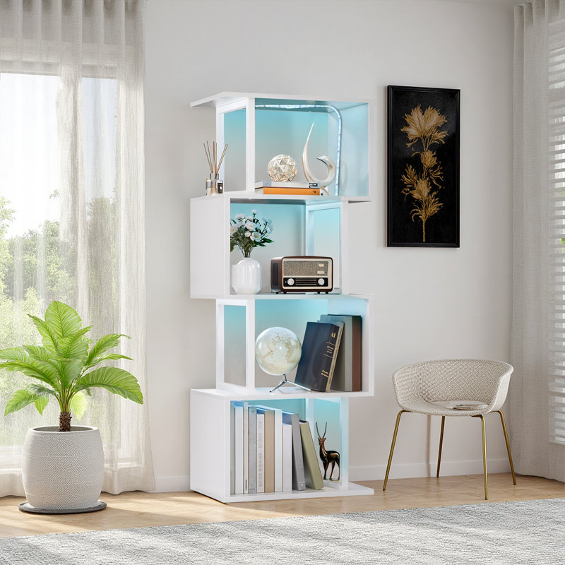 117cm H x 38cm W Bookcase, White