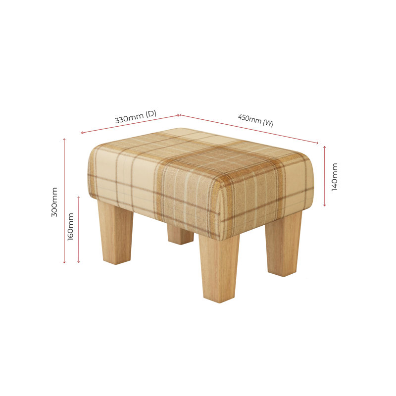 Manufactured Wood Accent Stool, Natural