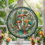 Panneau de vitrail Mushroom Forest - H 12 po-1787886585