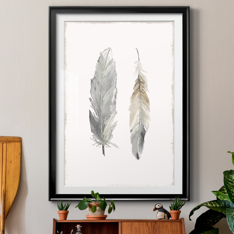«Flight of Fancy I», reproduction d'art sur papier, H 30,5 po x l 42,5 po x P 1,5 po, Papier encadré noir